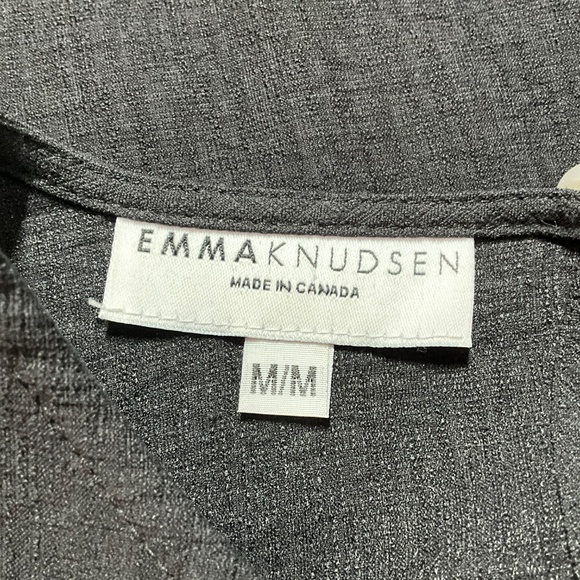 EMMA KNUDSEN ‘The Lauren’ Dress Short Sleeve Keyhole Opening Tier Skirt Oversize - Picture 5 of 9